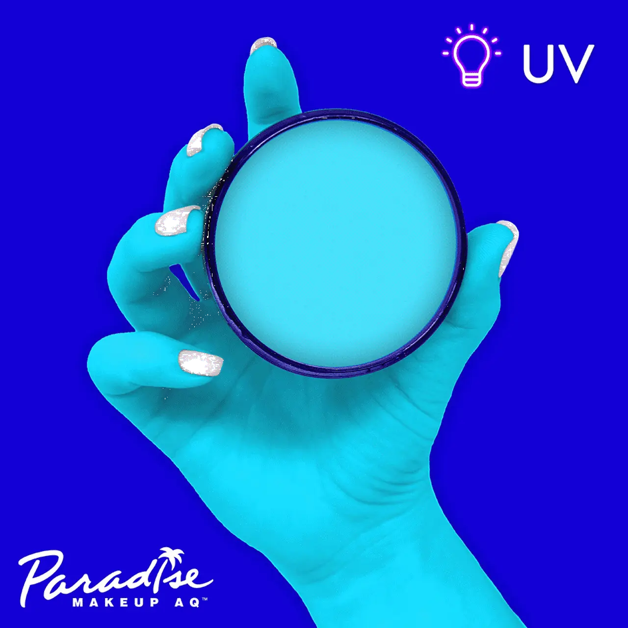 Mehron Paradise Makeup Neon UV Glow Celestial, Blue (40 Gram)