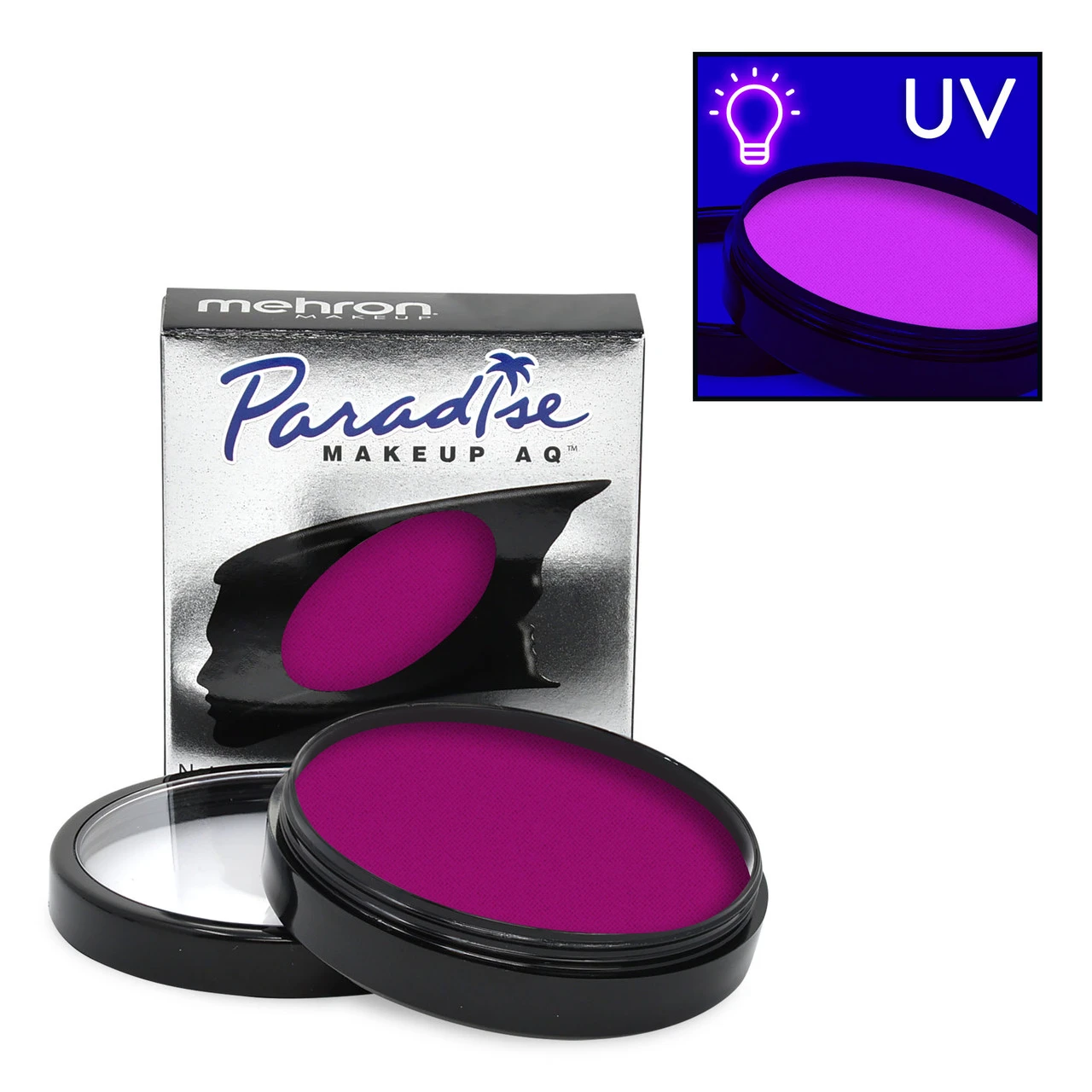 Mehron Paradise Makeup Neon UV Glow Nebula, Purple (40 Gram) - Afbeelding 2