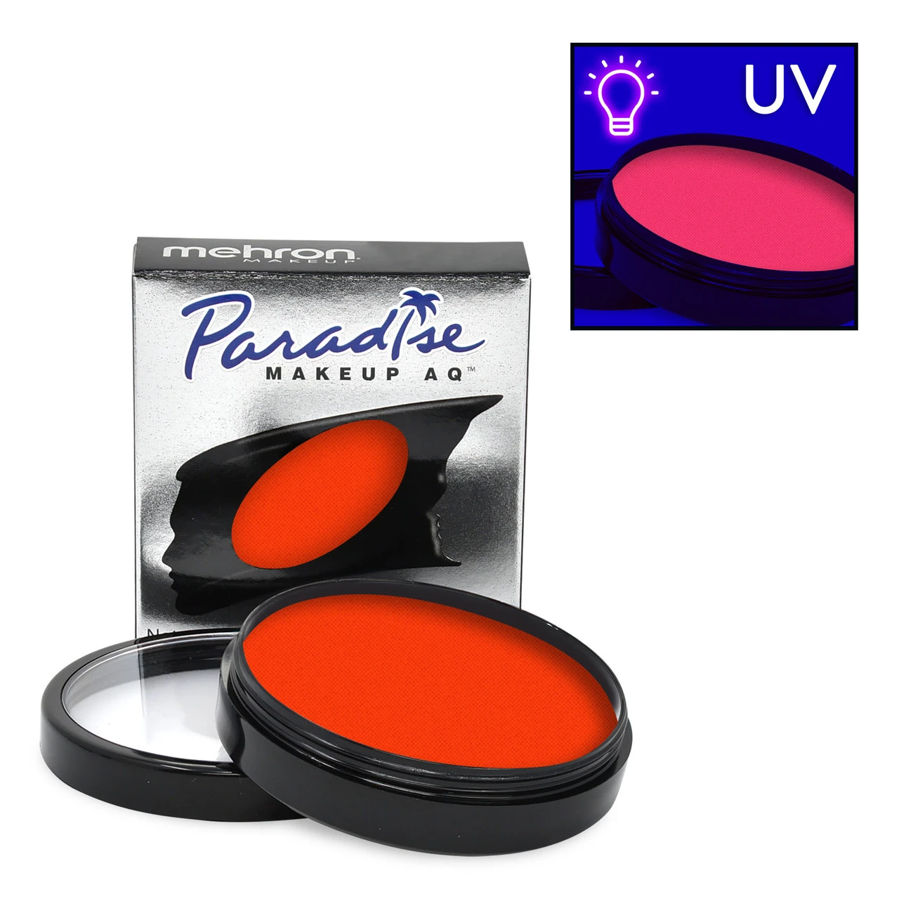Mehron Paradise Makeup Neon UV Glow Supernova, Orange (40 Gram) - Afbeelding 2