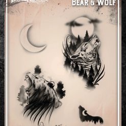 Tattoo Pro™ Wiser's Airbrush TattooPro Stencil – Wolf & Bear