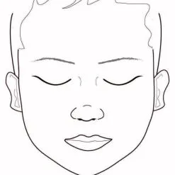 Sally-Ann Lynch Schmink Oefenbord Kind (ogen Gesloten), Formaat A4