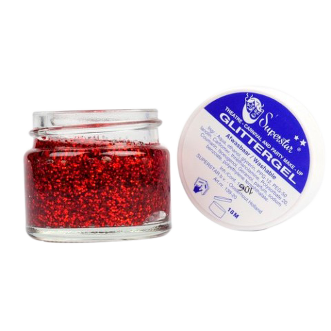 Superstar Glittergel Rood (15ml) - Afbeelding 2