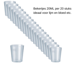 SchminkenGrime.nl Bekertje 20ml (per 20stuks)