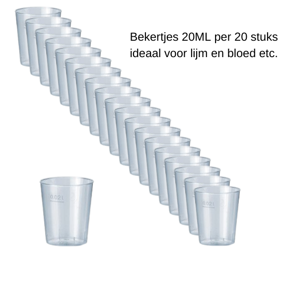 SchminkenGrime.nl Bekertje 20ml (per 20stuks)