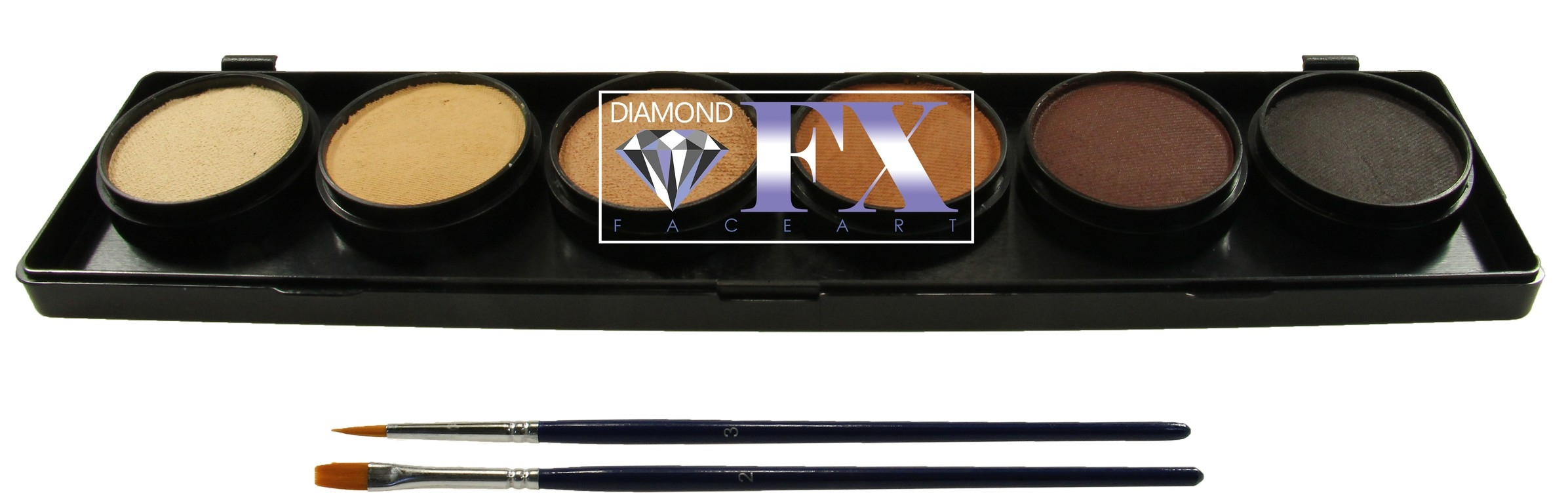 Diamond FX Palette Kleuren Skintones (6X10Gram) | Waterschmink