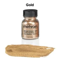 Mehron Metallic Powder Gold (28 Gram)