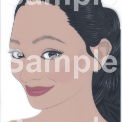 Sally-Ann Lynch Schmink Oefenbord Daisy Lady Formaat A4