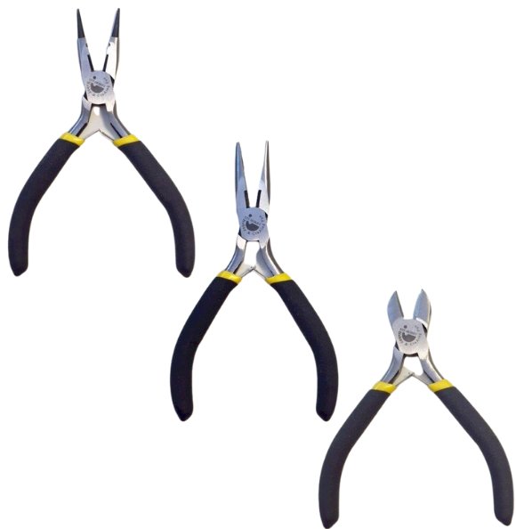 SchminkenGrime.nl Tangenset 3 Stuks (rond, Plat En Knip)