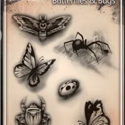 Tattoo Pro™ Wiser's Airbrush TattooPro Stencil - Butterflys & Bugs
