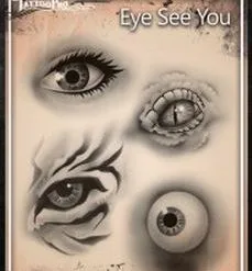 Tattoo Pro™ Wiser's Airbrush TattooPro Stencil - Eye See You