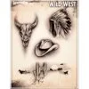 Tattoo Pro™ Wiser's Airbrush TattooPro Stencil – Wild West