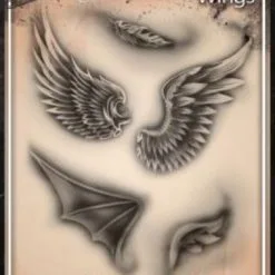 Tattoo Pro™ Wiser's Airbrush TattooPro Stencil - Wings
