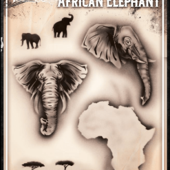 Tattoo Pro™ Wiser's Airbrush TattooPro Stencil – African Elephant