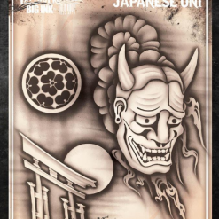 Tattoo Pro™ Wiser's Airbrush TattooPro Stencil – Big Ink - Japanese Oni