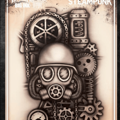 Tattoo Pro™ Wiser's Airbrush TattooPro Stencil – Big Ink - Steampunk