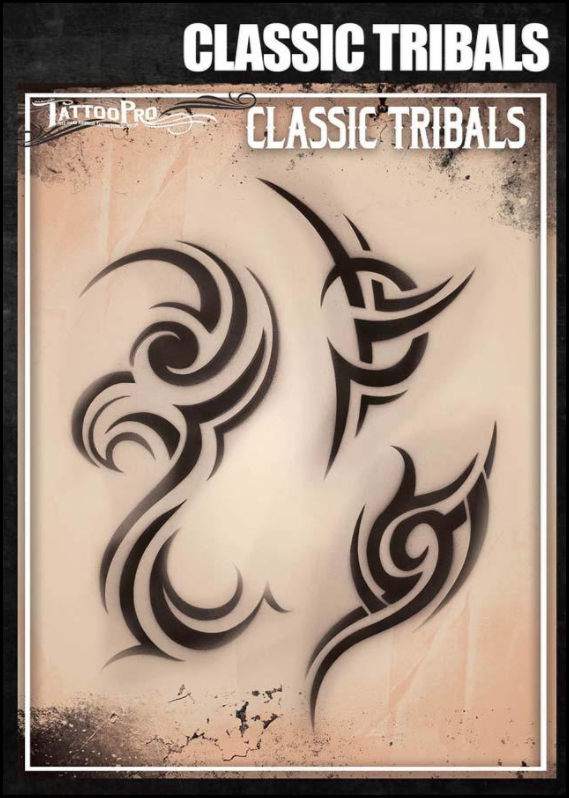 Tattoo Pro™ Wiser's Airbrush TattooPro Stencil –Classic Tribals