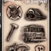 Tattoo Pro™ Wiser's Airbrush TattooPro Stencil – Fire Department