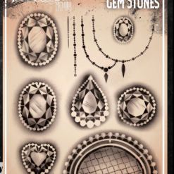 Tattoo Pro™ Wiser's Airbrush TattooPro Stencil – Gemstones