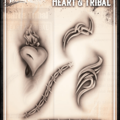 Tattoo Pro™ Wiser's Airbrush TattooPro Stencil – Hearts & Tribal