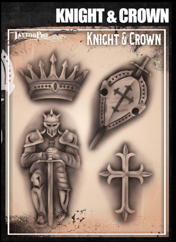 Tattoo Pro™ Wiser's Airbrush TattooPro Stencil – Knight & Crown