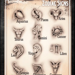 Tattoo Pro™ Wiser's Airbrush TattooPro Stencil – Zodiac